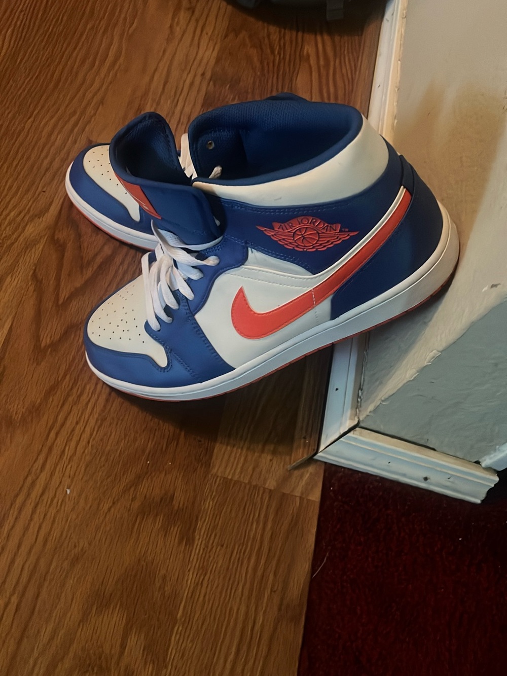 Jordan Men’s High-Top Sneakers Blue White Red